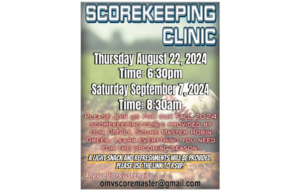 Scorekeeping Clinic!